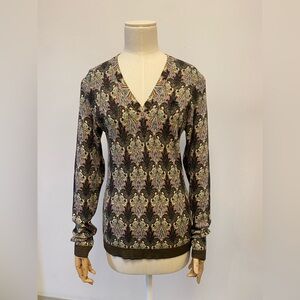Etro Elegant Multicolor Patterned Sweater